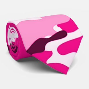 Rosa Camouflage Mönster Tie Slips