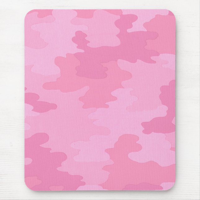 Rosa Camouflage Mouse Pad Musmatta (Framsidan)