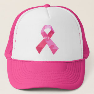 Rosa Camouflage Ribbon Date Ribbon Hat Truckerkeps