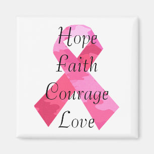 Rosa Camouflage Ribbon Faith Magnet