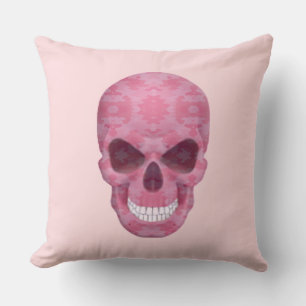 Rosa Camouflage Skull Dekorativ kudde