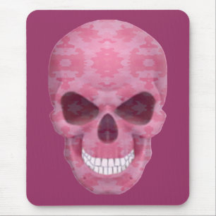 Rosa Camouflage Skull-musknapp Musmatta