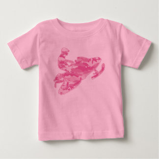 Rosa Camouflage Snowmobile T Shirt