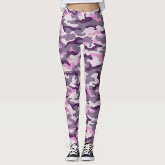 Rosa Camouflage Stil Leggings