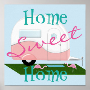 Rosa Camper Sweet Home Poster