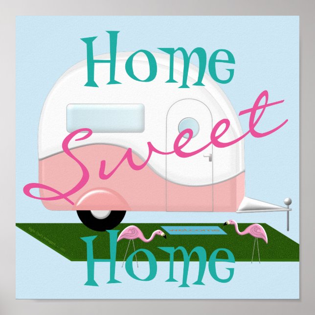 Rosa Camper Sweet Home Poster (Framsidan)