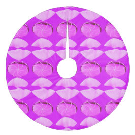 Rosa Candy 2 Julgran Skirt Julgransmatta Fleece