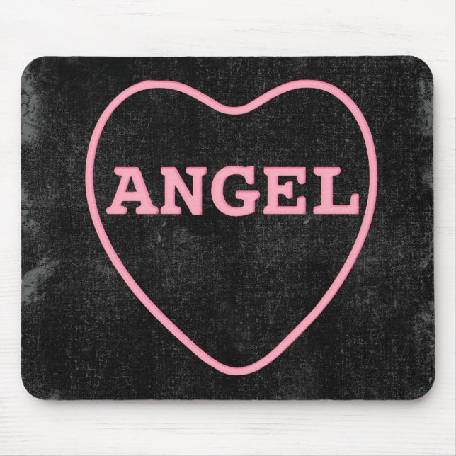 Rosa Candy Angel Heart Valentine Design Musmatta (Framsidan)