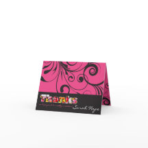 ROSA CANDY Bat mitzvah vikt tackkort