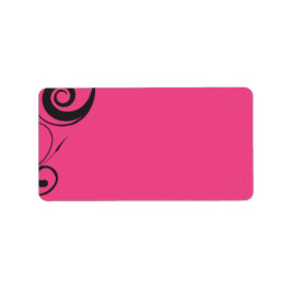 ROSA CANDY-dekal Skriv ut din egen etikett Adressetikett