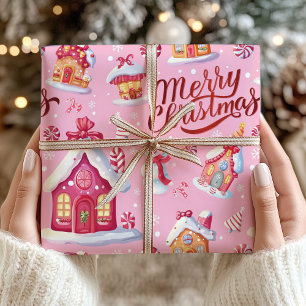 Rosa Candy Festive God jul Presentpapper