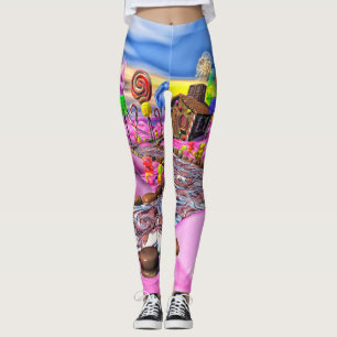Rosa Candyland damasker Leggings