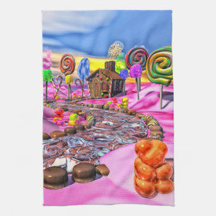 Rosa Candyland Kökshandduk
