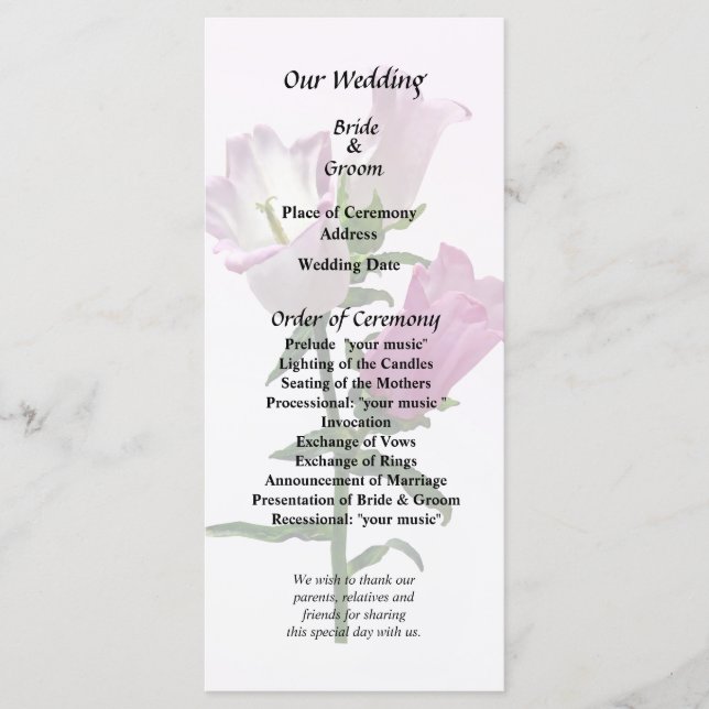 Rosa Canterbury Klockor Program (Framsida)