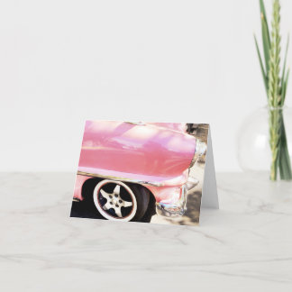 Rosa car, Havanna, Kuba Tack Kort