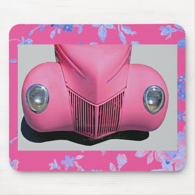 Rosa Car Mouse Pad Musmatta (Framsidan)