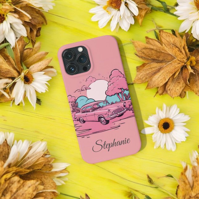 Rosa Car Sunset Chef Dam Girlkompis Gift (Skapare uppladdad)