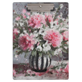 Rosa Carnation Blommigt Flower Arrangemang Black