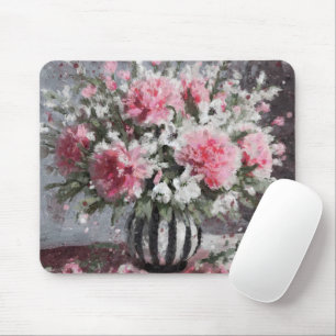 Rosa Carnation Blommigt Flower Arrangemang Black Musmatta