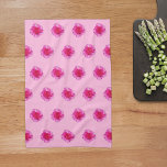 Rosa Carnation Flower Seamless Mönster på Kökshandduk<br><div class="desc">Sömlös mönster av rosa Carnation-blomma på kökshandduk. Kökshandduk för blommigt för älskare av blommor eller natur.</div>