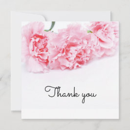 Rosa Carnation Flower - Tack-kort - Elegant