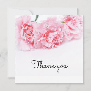 Rosa Carnation Flower - Tack-kort - Elegant