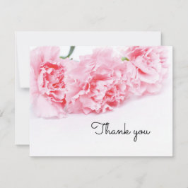 Rosa Carnation Flower - Tack-kort - Elegant Tack Kort