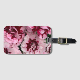 Rosa Carnation Flowers Bagagebricka