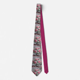 Rosa Carnations färglösa Arrangemang färg Slips