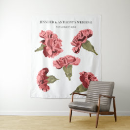 Rosa Carnations Luxe Modern Blommigt Bröllop