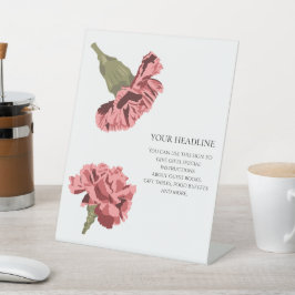 Rosa Carnations Luxe Modern Blommigt Bröllop