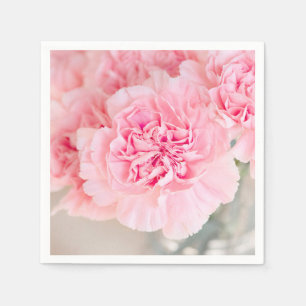 Rosa Carnations Pappersservett