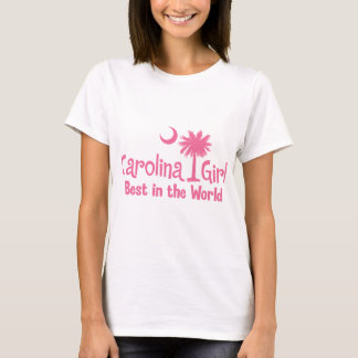 Rosa Carolina flicka som är bäst i världen T-shirt
