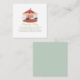 Rosa Carousel Bokar för för Baby-inhägnadskort Anteckningskort