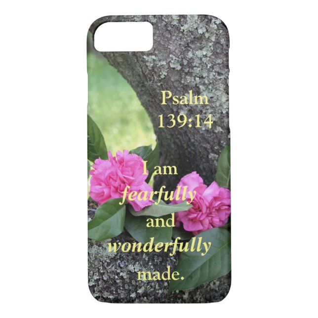 Rosa Carships Psalm Case-Mate iPhone Skal (Baksida)