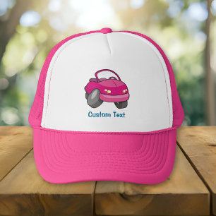 Rosa Cartoon Car Lastbilshatt Keps
