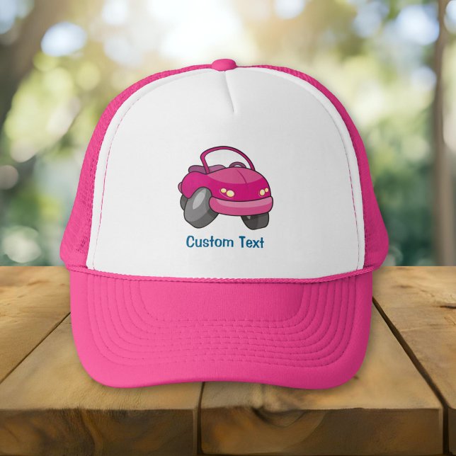 Rosa Cartoon Car Lastbilshatt Keps (Skapare uppladdad)