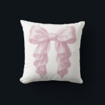 Rosa Cascade Ruffle Bow Elegant Posh Girly Kudde<br><div class="desc">Rosa Cascade Ruffle Bow Elegant Posh Girly Pillow.</div>