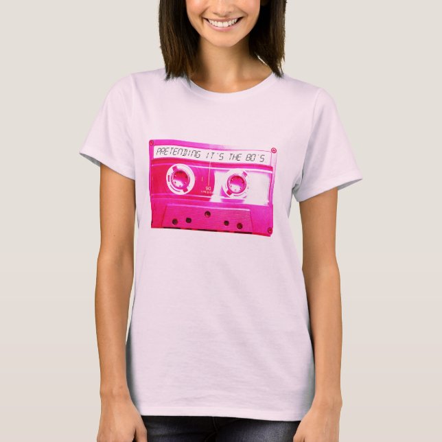 Rosa Cassette. Tee Shirt (Framsida)