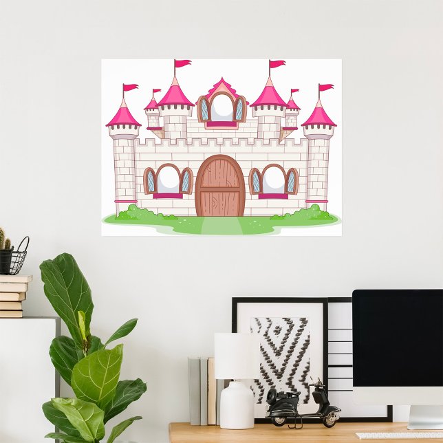 Rosa Castle Poster (Skapare uppladdad)