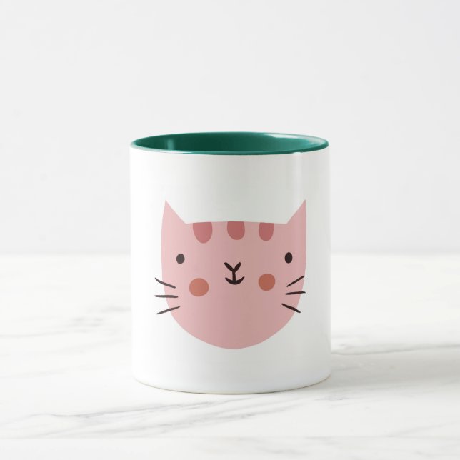 Rosa Cat Cute Funny Mugg (Center)