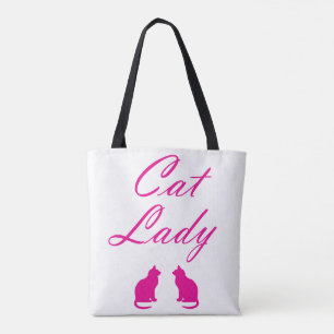 Rosa cat dam tygkasse