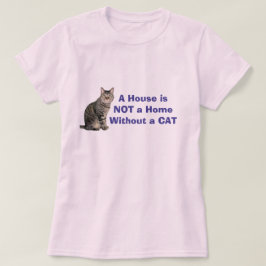 Rosa Cat Home Personlig T-shirt