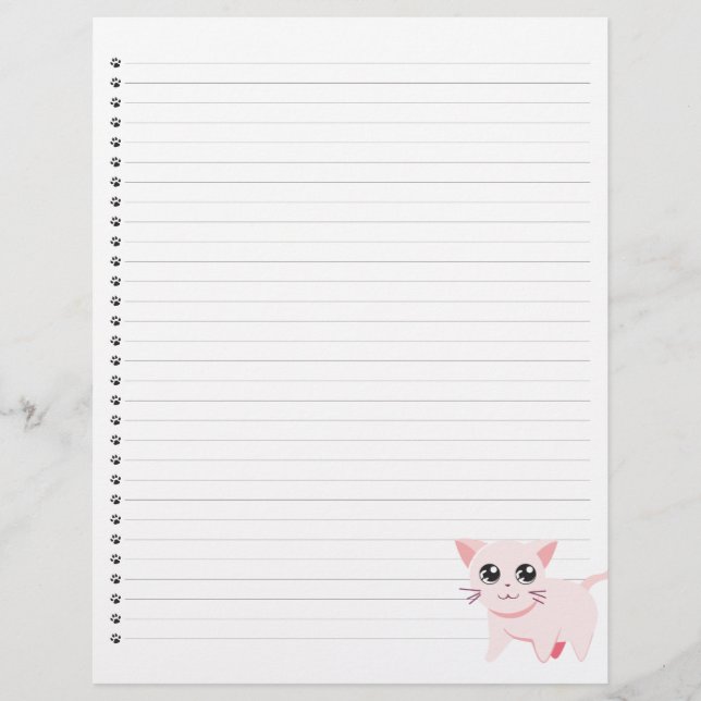 Rosa Cat Led Letterhead (Framsida)