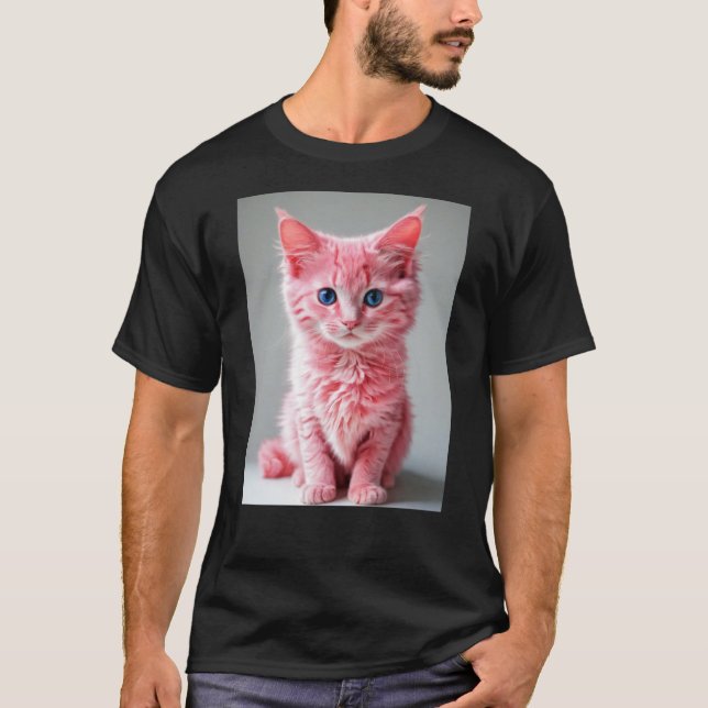 Rosa Cat T Shirt (Framsida)