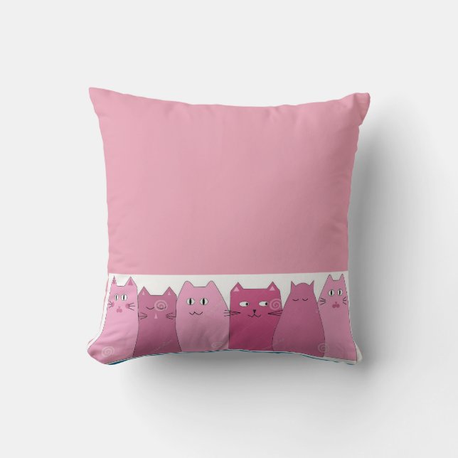 ROSA CATS DEKORATIV KUDDE (Framsida)