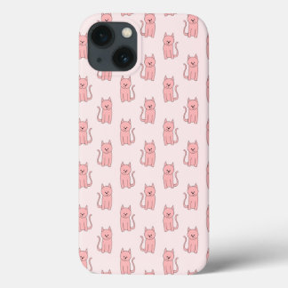 Rosa Cats. Mönster