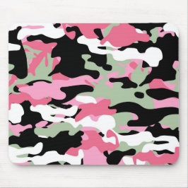Rosa & Celadon Grönt Camo Mousepad Musmatta