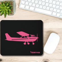 Rosa Cessna flygplan Tjejflyg Anpassat kontor
