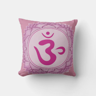 Rosa Chakra Sahasrara Cushion Kudde